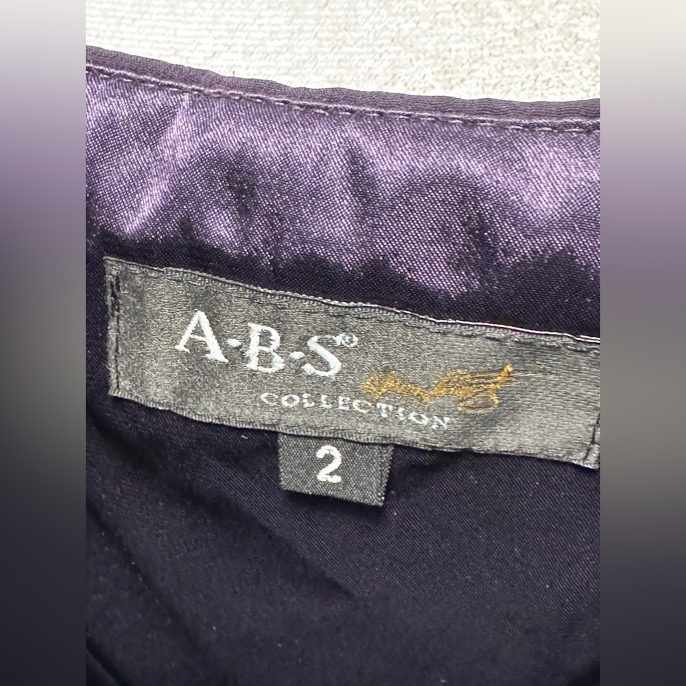Pre-Owned ABS Collection Designer Color:Purple Size:2 - Picture 4 of 6